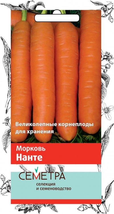 Морковь Нанте (Семетра) 2 гр фото