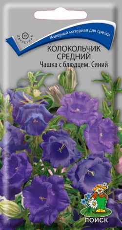 Колокольчик средний Чашка с блюдцем Синий 0,1 г фото