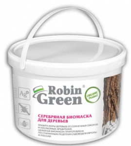 Серебряная биомаска для деревьев Robin Green ведро 3,5 кг фото
