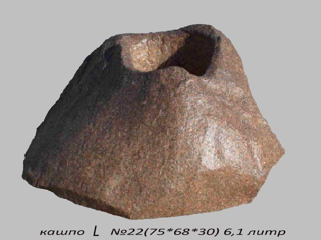 Искусственный  камень Кашпо L-22 фото